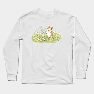 Cute Corgi Long Sleeve T-Shirt